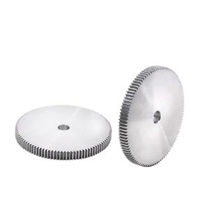 ترس ترس محرك فولاذي شديد التحمل 1Modulus-96Teeth ~ 150Teeth السُمك 10 مم 45# مادة فولاذية كربونية أسطوانية لأجزاء النقل (120 سنًا) in Kuwait