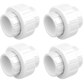 9 قطع من اتحاد PVC مقاس 3/4 بوصة، مقبس × جدول مقبس 40 مناسب مع حلقة دائرية EPDM للسباكة والري وحمام السباحة وأنظمة الري الخارجية in Kuwait