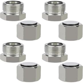 JIC 04 Hydraulic Cap and Plug Hose Tube and Pipe Fitting Kit, 37 Degree Pipe Fitting Kit Cap and Plug Kit(10 Sets） in Kuwait