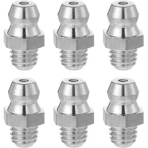 6 Pcs Stainless Steel Straight Grease Fitting, M6 x 1Mm Thread Hydraulic Metric Grease Fittings, Heavy-Duty Stainless Zerk Fitting, Portable Metric Zerk Fittings Accessories in Kuwait