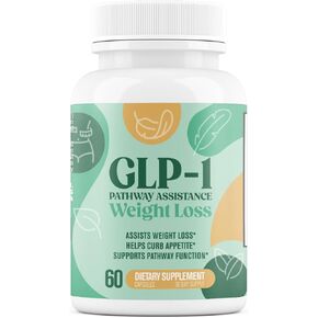 دعم فقدان الوزن GLP-1 - حارق الدهون للرجال والنساء - يدعم المسارات الصحية المرتبطة بنشاط GLP-1 + مكمل مثبط الشهية - 60 كبسولة للمساعدة في إنقاص الوزن in Kuwait