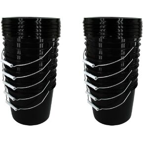 Black 2 Gallon Bucket with Gasketed Lid (White (Gamma), 1) in Saudi Arabia