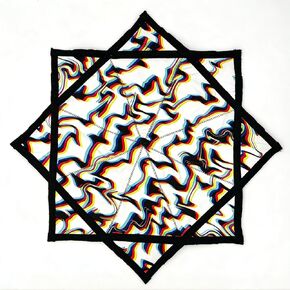 نجمة تدفق قماش دوارة مقاس 60.96 سم للمبتدئين إلى المستوى المتقدم، سهلة الدوران والقيام بالخدع، نمط مزدوج الجوانب للشعوذة والرقص والمهرجانات واللعب في الهواء الطلق in Kuwait