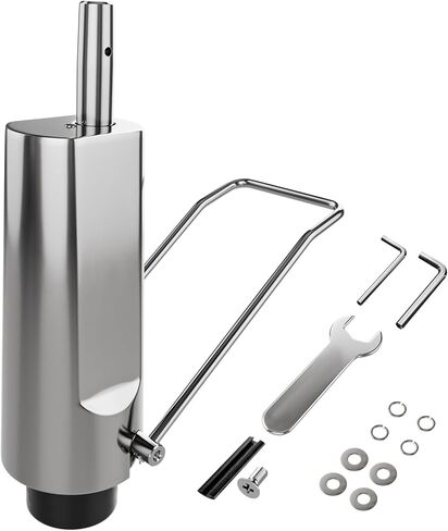 مضخة هيدروليكية بديلة لكرسي الحلاقة - ارتفاع قابل للتعديل 5.5 بوصة، سعة الوزن 440 رطل/200 كجم، مضخة هيدروليكية بديلة لكرسي صالون التجميل بأربعة مسامير، جزء بديل لمعظم كراسي التصميم القياسية in Kuwait