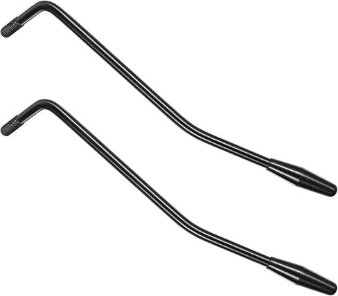 2PCS Thread Tremolo Arm, Electric Guitar Tremolo Arm, 5mm and 6mm Thread Whammy Bar with Tip, Metal Single Tremolo System, Black in Saudi Arabia
