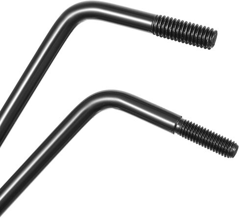 2PCS Thread Tremolo Arm, Electric Guitar Tremolo Arm, 5mm and 6mm Thread Whammy Bar with Tip, Metal Single Tremolo System, Black in Saudi Arabia