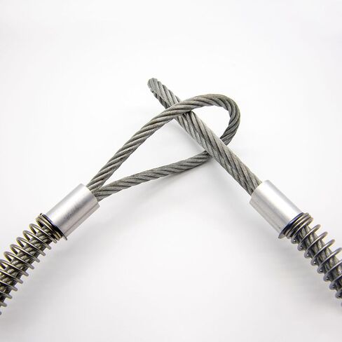 50-Pack Aluminum Crimping Loop Sleeves, 2mm 5/64" Single Round Barrel Wire Rope Sleeves Cable Ferrule for Wire Rope/Cables Crimping Loop Sleeve in Saudi Arabia