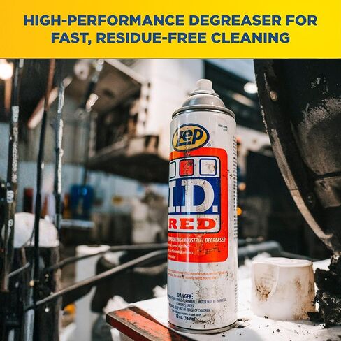 Zep I.D. Red Industrial Degreaser Aerosol - 13 oz (Case of 12) 9601 - Noncorrosive, Fast Evaporating, Dissolves Oil, grease, and Grime on Metallic Surfaces and Manufacturing in Kuwait
