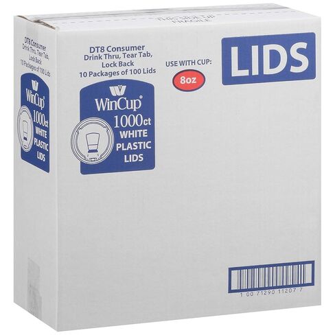 WinCup Foam Plastic Lids (8oz, 1000ct.) In White in Saudi Arabia