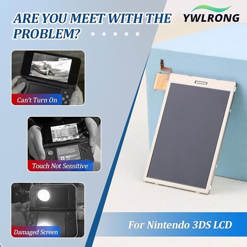 YWLRONG for Nintendo 3DS Bottom LCD Display and Touch Screen Replacement for Nintendo 3DS Screen Digitizer Glass Repair Assembly Accessories Part with Repair Tools in Kuwait