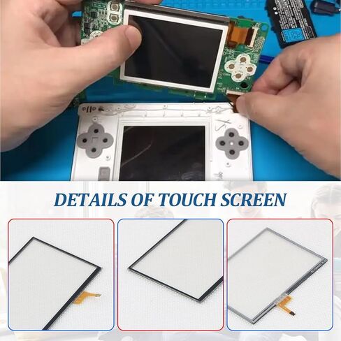 YWLRONG for Nintendo 3DS Bottom LCD Display and Touch Screen Replacement for Nintendo 3DS Screen Digitizer Glass Repair Assembly Accessories Part with Repair Tools in Kuwait