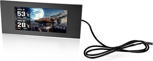 Thermaltake View 600 TG 6.0 Inch LCD Screen Panel Kit; LCD and Panel; 1480x720p; TTRGBPlus 3.0 Supported; Type-C to USB (9-Pin); in Saudi Arabia