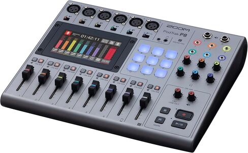 Zoom PodTrak P8 Podcast Recorder, 6 Microphone Inputs, 6 Headphone Outputs, Phone Input, Sound Pads, Onboard Editing, Record to SD card, USB Audio Interface, Battery Powered in Saudi Arabia