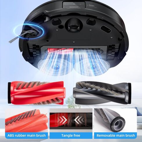 28 حزمة من الملحقات لروبوروك ساروس 10R / Qrevo CurvX/Qrevo Curv 2 Pro Vacuum Robot، استبدال 4 فرش رئيسية، 6 وسادات ممسحة، 6 أكياس غبار، 6 فرش جانبية، 4 فلتر، 1 فرشاة تنظيف، 1 مفك براغي in Kuwait