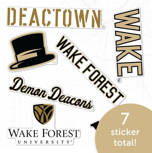 ملصق جامعة صبار الصحراء ويك فورست ملصق شيطان ديكونسر شارات الفينيل زجاجة مياه للكمبيوتر المحمول ورقة قصاصات السيارة T2 (النوع 2-2) in Kuwait