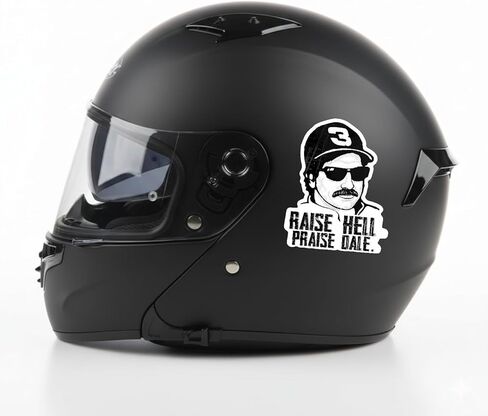 (5 قطع) ملصقات Raise Hell Praise Dale مقاس 3 بوصة، ملصق تذكاري لسيارة السباق Dale Racer، ملصق فينيل مقاوم للماء للكمبيوتر المحمول، وزجاجات المياه، والهاتف، والسيارة، وهدايا الخوذة للبالغين in Kuwait