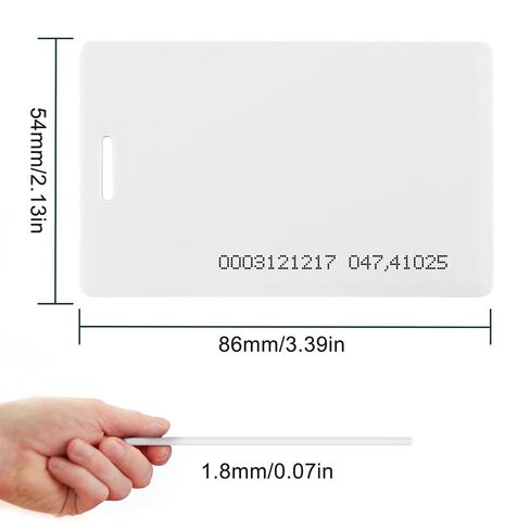 100 قطعة من بطاقات القرب 125 كيلو هرتز - متوافقة مع EM4100/TK4100، بسُمك 1.8 مم، للقراءة فقط للتحكم في الوصول in Kuwait