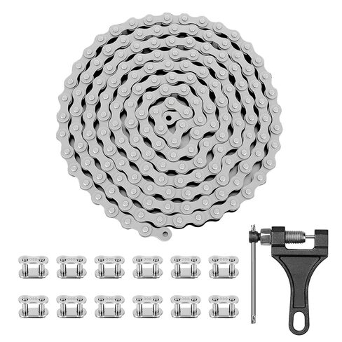 428 Roller Chain 10 Feet 169 Links, 08B Simplex Roller Chain for Chain Driven Sliding Gate Garage Openers, Extension 08B Metric Standard 428#, Includes Chain Breaker and 12 Connecting Links in Kuwait