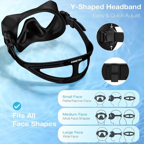 Swim Goggles with Nose Cover for Adults, Anti-Fog Diving Mask for Men Women, 180° Wide View, Leak-Proof Snorkeling Mask in Saudi Arabia