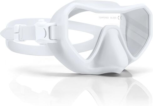 Swim Goggles with Nose Cover for Adults, Anti-Fog Diving Mask for Men Women, 180° Wide View, Leak-Proof Snorkeling Mask in Saudi Arabia
