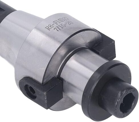 R8 Shank Shell Mill Arbor Adapter Holder, Molybdenum Steel Milling Arbor Adapter with High Hardness and Double Side Clip Key for CNC Milling Machines in Kuwait