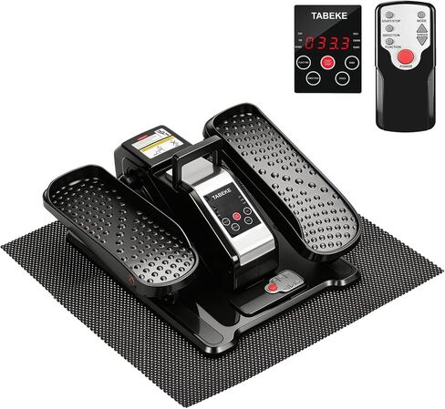 جهاز تمارين بيضاوي الشكل تحت المكتب من تابيكي، جهاز تمرين الساق البيضاوي الكهربائي لكبار السن مع جهاز تحكم عن بعد و12 سرعة، جهاز تمرين بدواسة كهربائي محمول هادئ للمنزل مع شاشة عرض in Kuwait