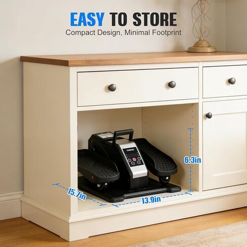 جهاز تمارين بيضاوي الشكل تحت المكتب من تابيكي، جهاز تمرين الساق البيضاوي الكهربائي لكبار السن مع جهاز تحكم عن بعد و12 سرعة، جهاز تمرين بدواسة كهربائي محمول هادئ للمنزل مع شاشة عرض in Kuwait