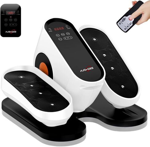 آلة بيضاوية تحت المكتب، تمرين كهربائي للساق أثناء الجلوس لكبار السن مع جهاز تحكم عن بعد، جهاز تمرين بدواسة محمول هادئ، وضع تلقائي ويدوي، 10 سرعات للمكتب المنزلي in Kuwait