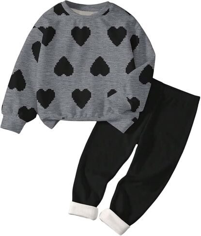 Verdusa Girl's 2 Piece Comfy Sets Bow Oversized Sweatshirt with Leggings Comfiest Airport Outfits in Saudi Arabia