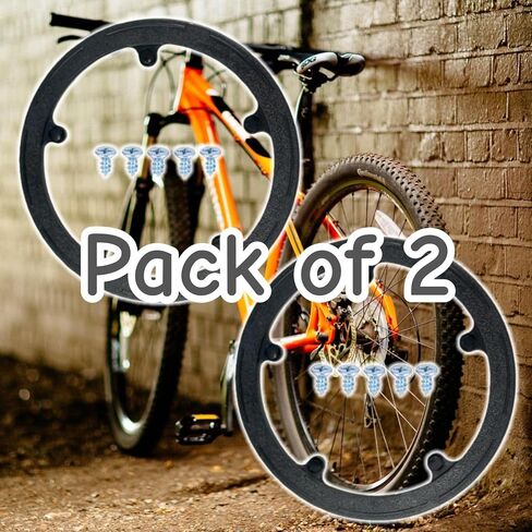 1 PCS 44 Teeth 8.5cm 5 Holes Bicycle Chain Wheel Cover with Screws Plastic Sprocket Guard Protector Accessories for Road Mountain Bikes in Kuwait