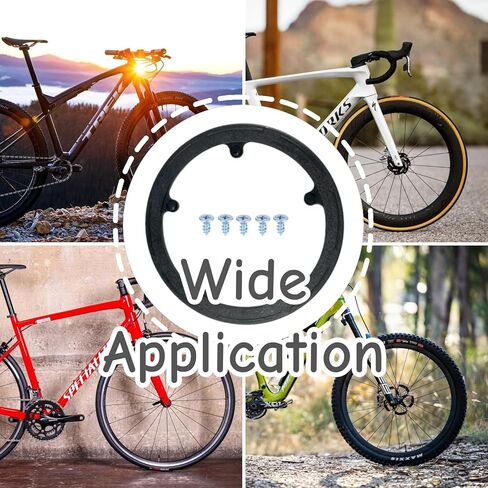 1 PCS 44 Teeth 8.5cm 5 Holes Bicycle Chain Wheel Cover with Screws Plastic Sprocket Guard Protector Accessories for Road Mountain Bikes in Kuwait