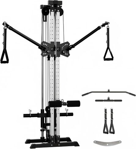 GMWD Cable Machine Home Gym, Wall Mount Functional Trainer with Dual Swivel Arms and 22 Adjustable Positions, All-in-One Cable Crossover Machine for Home in Kuwait