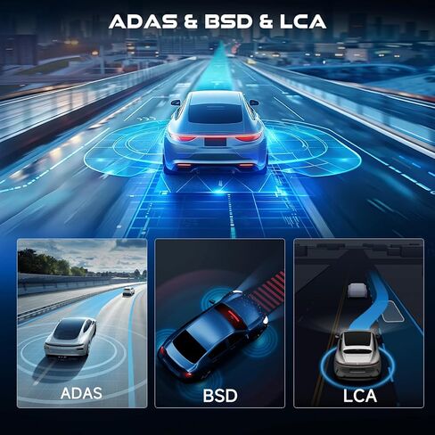 4K Mirror Dash Cam الأمامي والخلفي ، Hodozzy 11.26 بوصة IPS شاشة اللمس الكاميرا الخلفية المرآة ، مع مستشعر G ، شاشة للسيارات على مدار 24 ساعة ، رؤية ليلية ، مقاومة للماء+1080 بكسل كاميرا خلفية in Kuwait