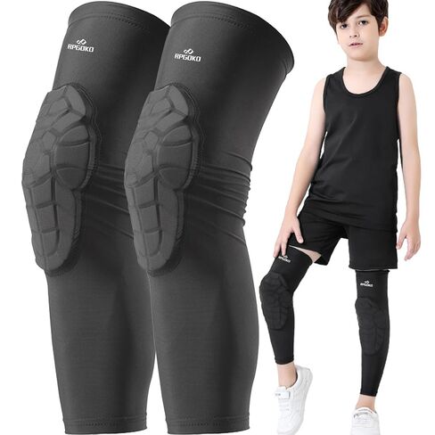 Kids Youth 5-15 Years Padded Knee Sleeve Compression Leg Protection in Saudi Arabia