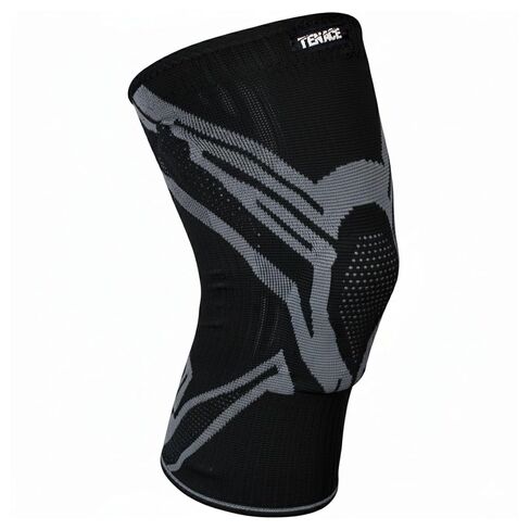 Tenace BJJ Knee Brace Grappling - Compression Knee Pad for Jiu Jitsu, MMA, Muay Thai, Wrestling, Judo - High Durability and Performance Unisex (Black, Large) in Saudi Arabia
