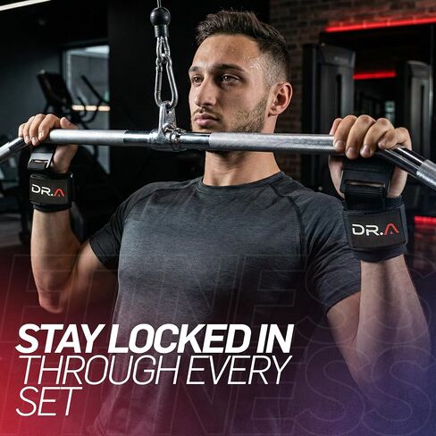 أشرطة رفع 2 في 1 من دكتور مطور + مقابض صالة الألعاب الرياضية، قم بتبديل الخطاف إلى الحزام في ثوانٍ، أغطية معصم عالية التحمل لرفع الأثقال من أجل عمليات السحب والتجاهل والرفع الميت والمصاعد الثقيلة، أسود (زوج) in Kuwait