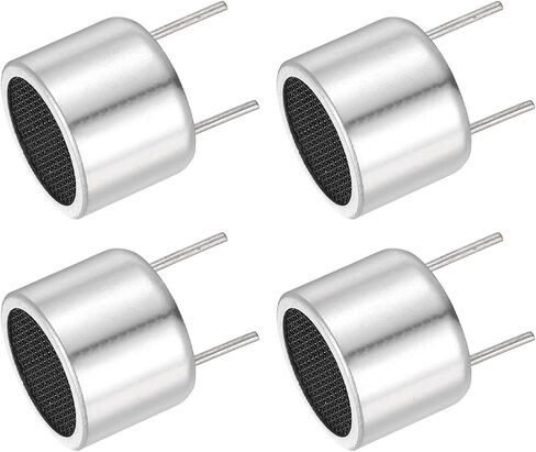MECCANIXITY 4 Pcs Ultrasonic Module Distance Sensor TCT40-16T High Precision Distance Measuring Transducer Ultrasonic Sensor 4 Transmitters, Silver in Saudi Arabia