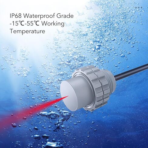 Ultrasonic Distance Sensor, DC5‑24V 6 Meter Range Small Blind Spot Obstacle Avoidance Sensor for Underwater Robot (UART Controlled ≤7mA 14ms) in Saudi Arabia