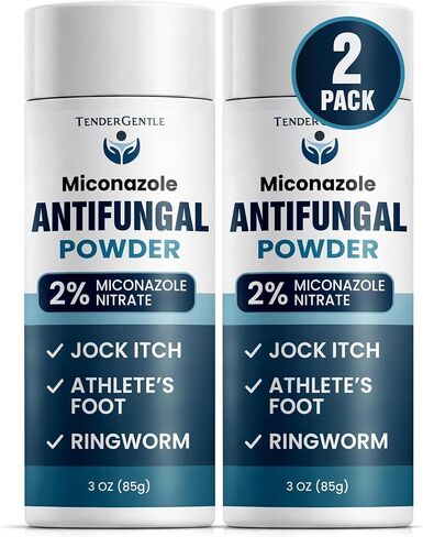 Miconazole Antifungal Powder, 3oz - Good for Jock Itch, Ringworm, and Athletes Foot - for Discomfort, Scaling, Cracking, and Itching Powder in Saudi Arabia