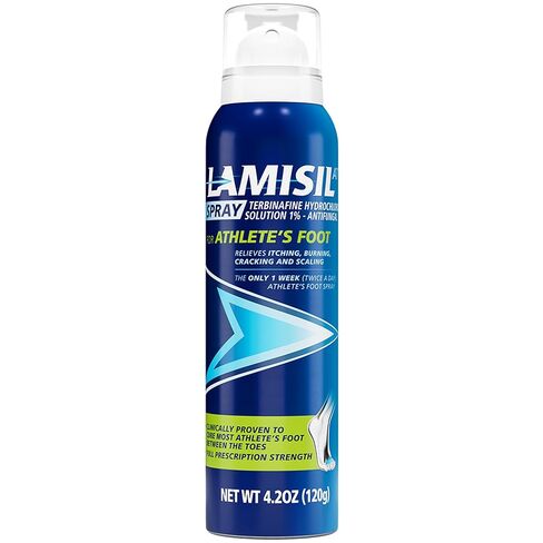 Lamisil Athlete's Foot Antifungal Spray, 1 Week Foot Fungus Treatment, Prescription Strength Terbinafine, Relieves, Treats & Prevents Recurrence, 4.2 oz (120 g) in Kuwait