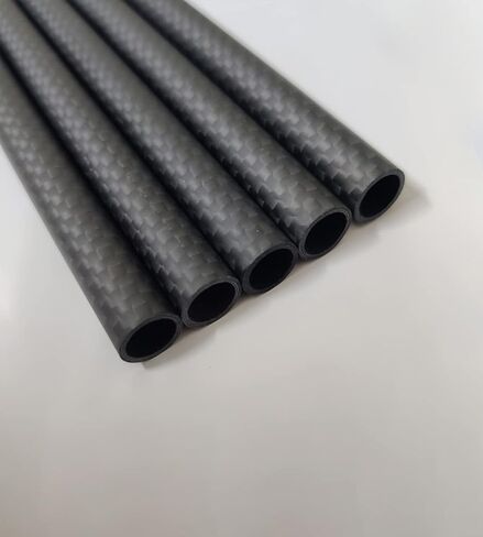 Carbon Fiber Tubes,10X8X330mm Length High Strengh Carbon Fibre 3K Matte Surface Hollow Rods for DIY Craft Twill Matte for RC Airplane Quadcopter Multicopter DIY Craft Pole 2pcs in Saudi Arabia