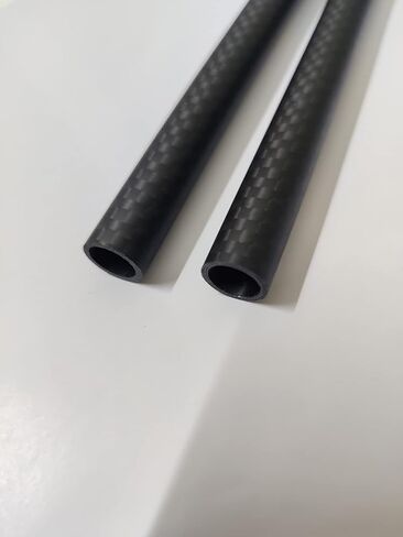 Carbon Fiber Tubes,10X8X330mm Length High Strengh Carbon Fibre 3K Matte Surface Hollow Rods for DIY Craft Twill Matte for RC Airplane Quadcopter Multicopter DIY Craft Pole 2pcs in Saudi Arabia