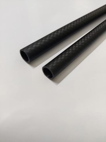Carbon Fiber Tubes,10X8X330mm Length High Strengh Carbon Fibre 3K Matte Surface Hollow Rods for DIY Craft Twill Matte for RC Airplane Quadcopter Multicopter DIY Craft Pole 2pcs in Saudi Arabia