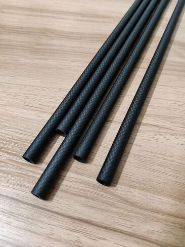 Carbon Fiber Tubes,10X8X330mm Length High Strengh Carbon Fibre 3K Matte Surface Hollow Rods for DIY Craft Twill Matte for RC Airplane Quadcopter Multicopter DIY Craft Pole 2pcs in Saudi Arabia