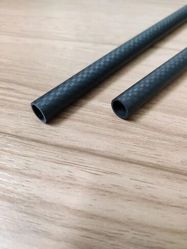 Carbon Fiber Tubes,10X8X330mm Length High Strengh Carbon Fibre 3K Matte Surface Hollow Rods for DIY Craft Twill Matte for RC Airplane Quadcopter Multicopter DIY Craft Pole 2pcs in Saudi Arabia