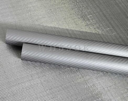 2-Pack 8mm OD Carbon Fiber Tubes - 6mm ID x 420mm, 3K Twill Matte Finish for RC Models & DIY Projects in Saudi Arabia