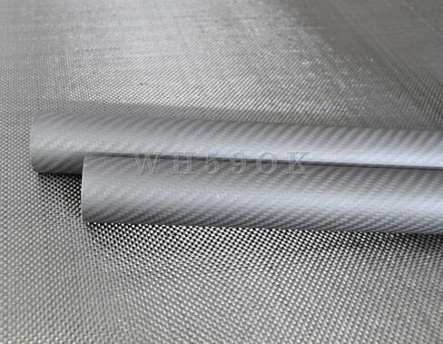 2-Pack 8mm OD Carbon Fiber Tubes - 6mm ID x 420mm, 3K Twill Matte Finish for RC Models & DIY Projects in Saudi Arabia