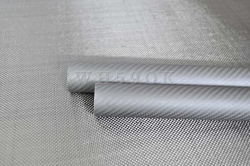 2-Pack 8mm OD Carbon Fiber Tubes - 6mm ID x 420mm, 3K Twill Matte Finish for RC Models & DIY Projects in Saudi Arabia