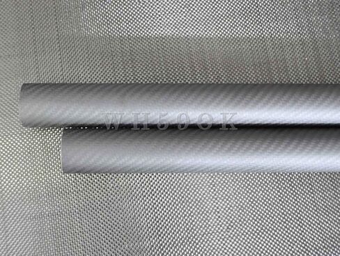 2-Pack 8mm OD Carbon Fiber Tubes - 6mm ID x 420mm, 3K Twill Matte Finish for RC Models & DIY Projects in Saudi Arabia