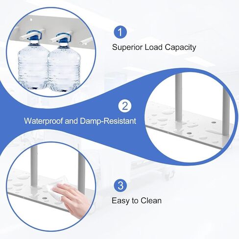 PER4MANCE 2 Pieces Lead Apron Hanger – 4-Hook Heavy Duty Wall Mount with Extra Long Anti-Slip Hooks, Easy to Mount for Imaging Centers and Home Use in Kuwait